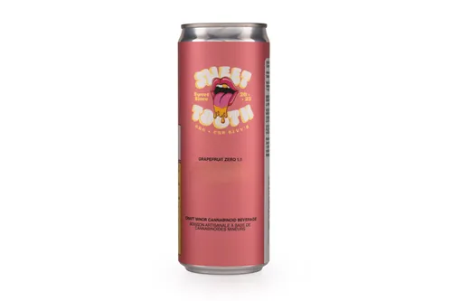 Product image of Grapefruit Zero 25 CBG 25 CBD - SWEET TOOTH ZERO - Minor Cannabinoid Drinks