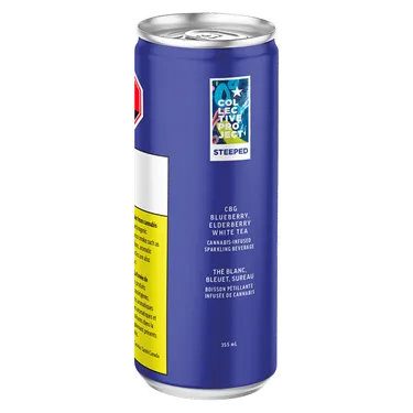 Product image of THC:CBG Blueberry Elderberry White Sparkling Tea - Collective Project - THC Drinks