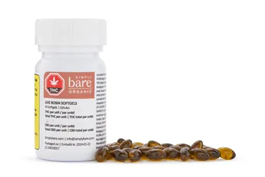Product image of Live Rosin Softgels - Simply Bare - Capsules