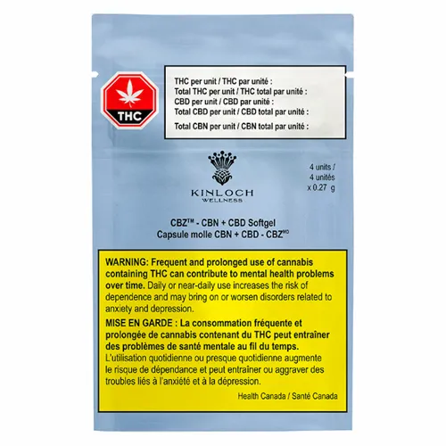 CBZ™: CBN + CBD 1:2 Soft Gels - Kinloch Wellness - Capsules