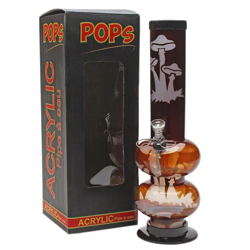 Product image of 12" Double Bubble Mushroom Patch Acrylic Bong with Ice Catcher
