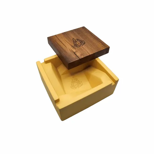 Product image of BRNT Designs, Briq Concrete Ash Tray w/ Lid