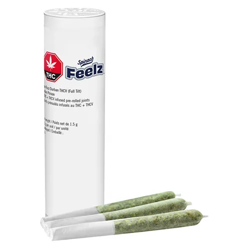 Product image of Blue Razz Durban THCV Infused (Full Tilt) - SPINACH FEELZ - Infused Joints