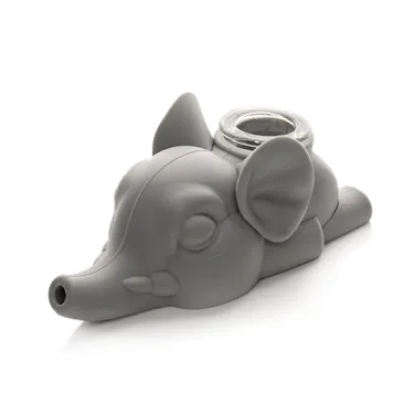Product image of LIT Silicone, 4" Elephant Hand Pipe