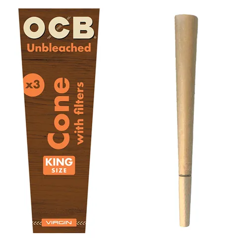 OCB, Virgin Unbleached King Size Cones