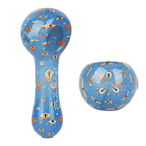 Product image of Pulsar, 5" Inside Print Glass Spoon Pipe