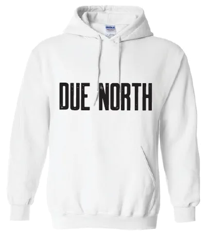 Product image of Due North, White Fleece Hoodie