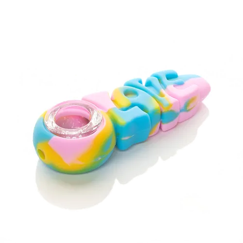 Product image of LIT Silicone, 4" Love Hand Pipe