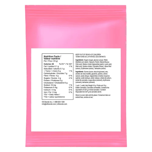 100 CBD Pink Lemonade Punch - Olli StikiStix - Gummies