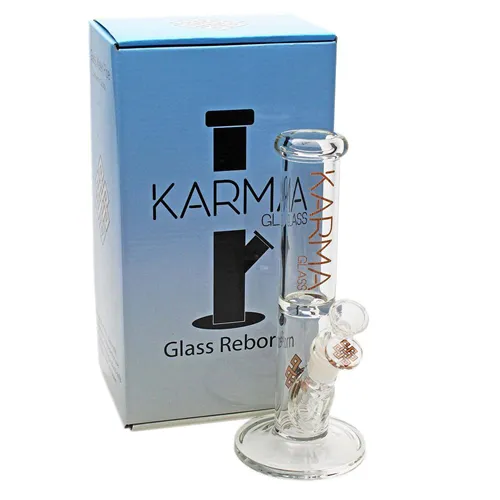 Product image of Karma, 9" Good Karma Skinny Straight Glass Bong