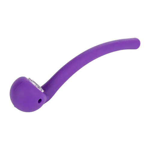 Product image of LIT Silicone, 8" Gandalf Hand Pipe w/ Glass Bowl