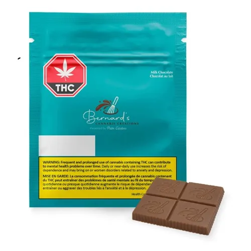 Product image of 46% Milk Chocolate Bar - Bernard's Cannabis Creations - Chocolate