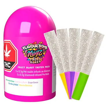 Product image of Flavour Bomb 40 Fruit Blast Diamond Infused - Nugz - Variety Infused Pre-Rolled