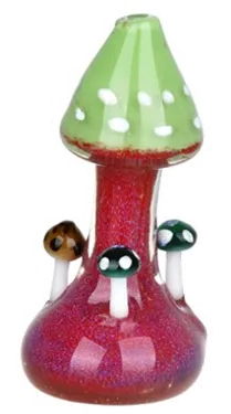Product image of Mushroom Buddies Standing Glass Hand Pipe