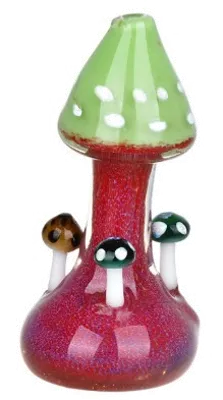 Product image of Mushroom Buddies Standing Glass Hand Pipe