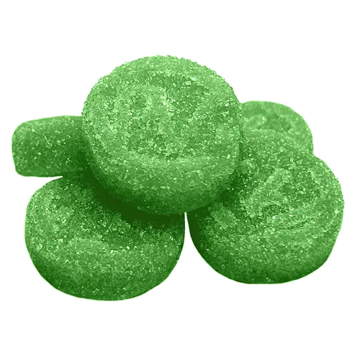 Product image of Green Apple Balanced THC:CBD - Platinum - Gummies