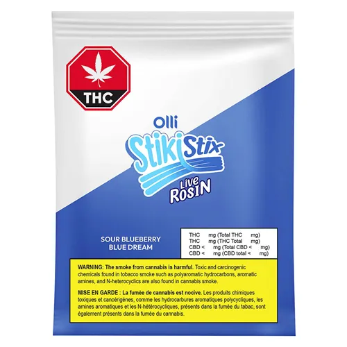 Live Rosin Sour Blueberry Blue Dream - Stiki Stix - Gummies