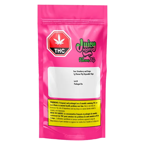 Sour Strawberry and Grape Flavour Flip - Juicy Hoots - Disposables