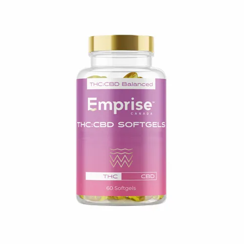 Product image of 600 THC + 600 CBD Softgels - Emprise - Capsules