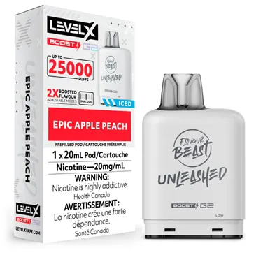 Product image of Epic Apple Peach - Flavour Beast Unleashed x Level X G2 Boost - Pod