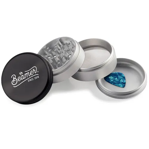 Product image of Beamer, 4pcs 63mm Grinder with Guitar Pick, Crown Logo Design