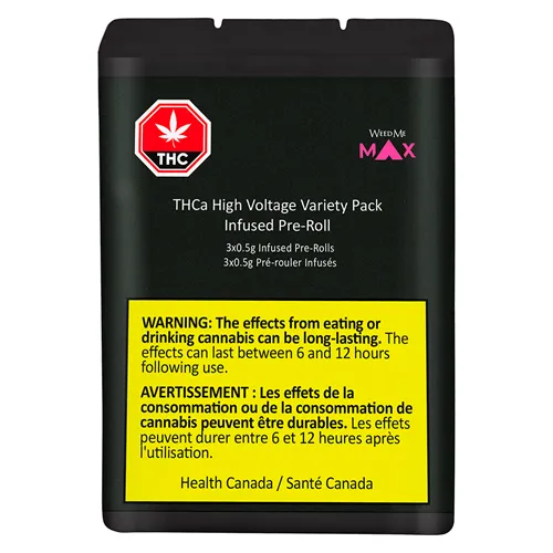 THCa High Voltage Variety Pack - Weed Me Max - Variety Infused Pre-Rolled