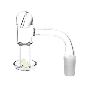 Product image of Quartz Terp Slurper Banger w/ Ball Carb Cap & Glow Terp Beads Set