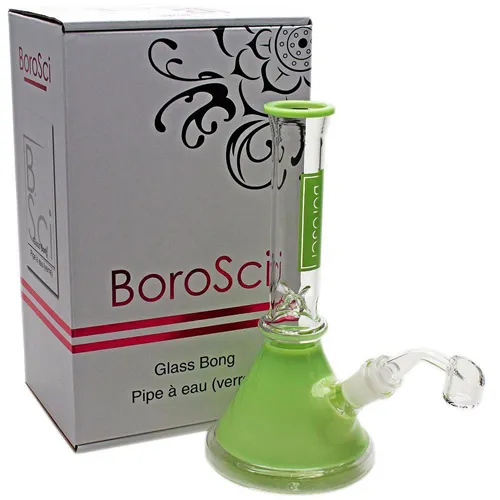 Product image of Borosci, 8" Color Mini Beaker Glass Rig with Banger