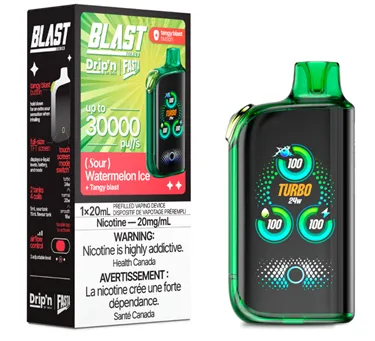 Product image of Sour Watermelon Ice - Drip'n Envi x Fasta Blast - Disposable