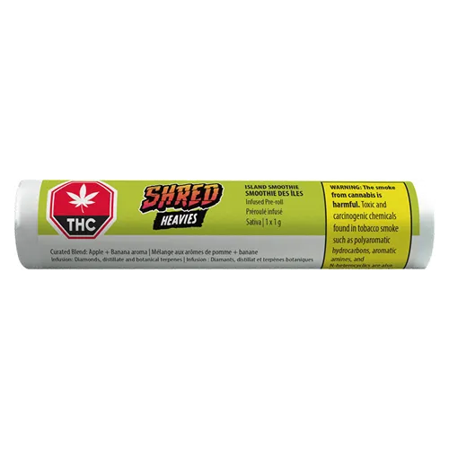 Island Smoothie Heavies Diamond, Disty & Terp Infused - Shred - Infused Joints