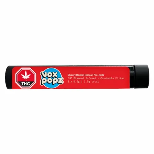 Cherry Bomb Diamond Infused Crushable - Vox Popz - Infused Joints