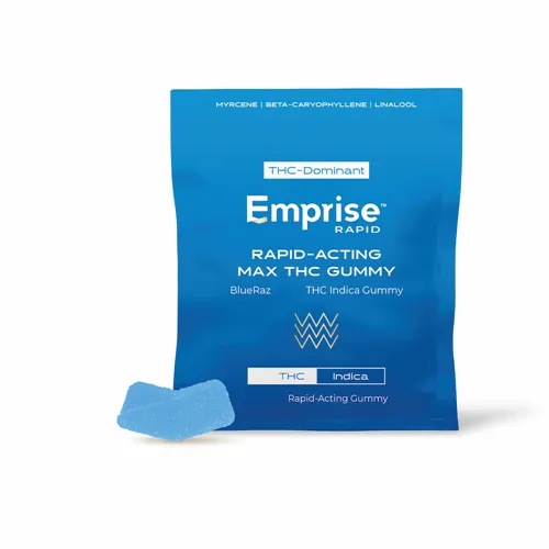 Product image of BlueRaz 10 mg THC Indica - Emprise Rapid - Gummies