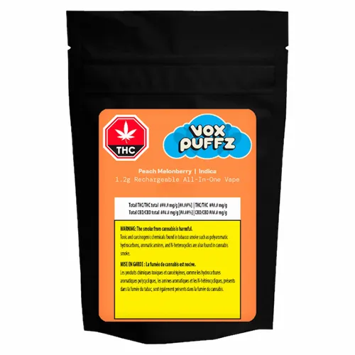 Peach Melonberry Rechargable All-In-One - Vox Puffz - Disposables
