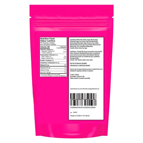 Bubble Hash Chocolate Chip Cookie - Baked Babes - Snacks & Baked Goods