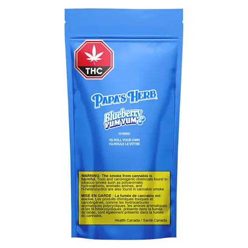 Blueberry Yum Yum Roll Your Own - Papa's Herb - Pre-Gound Blend