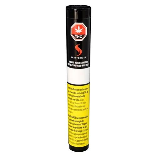 Product image of 8 Ball Kush Shatter Double Infused - Shatterizer - Pre-Roll