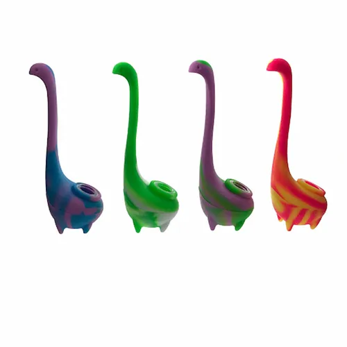 Product image of 7" Silicone Dino Pipe
