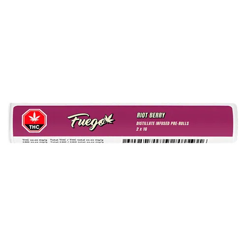 Riot Berry Distillate Infused - Fuego - Infused Joints