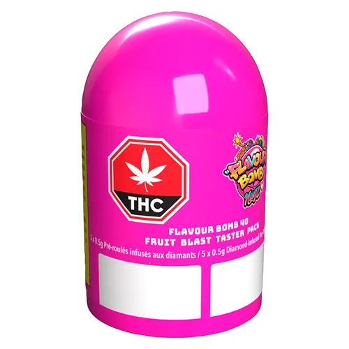 Flavour Bomb 40 Fruit Blast Diamond Infused - Nugz - Variety Infused Pre-Rolled