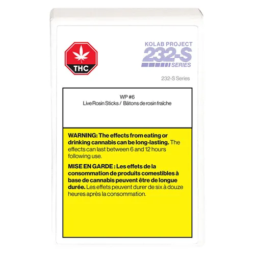 232-S Series Live Rosin Sticks - Kolab Project - Joints