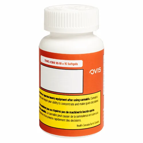 THC:CBD 10:10 Softgels - Ovis - Capsules