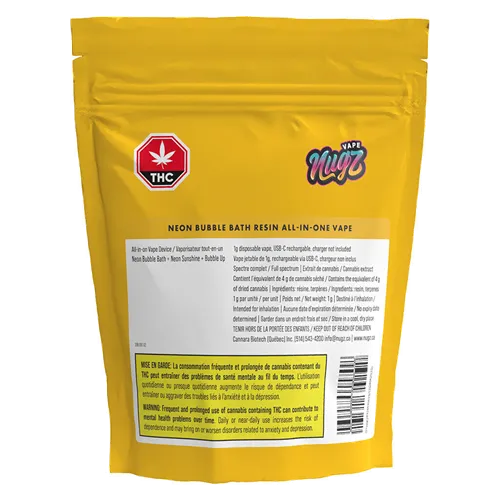 Product image of Neon Bubble Bath Resin AIO - Nugz - Disposables