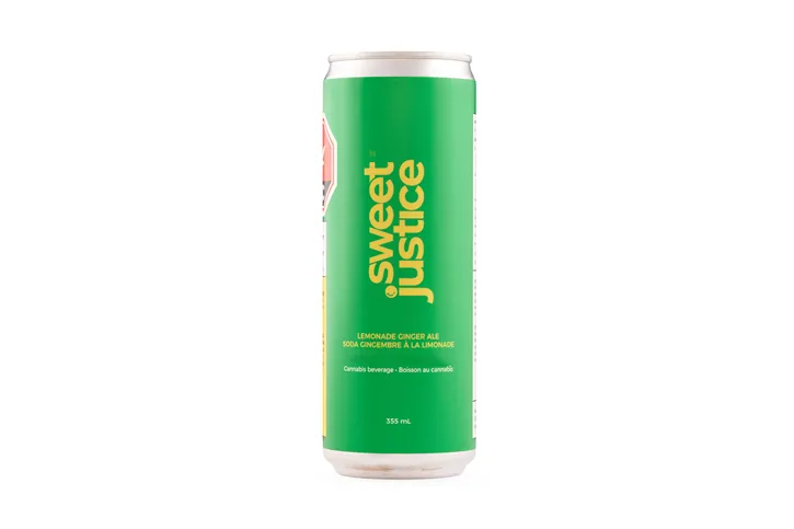 Product image of Lemonade Ginger Ale 10 + 10 CBG - Sweet Justice - THC Drinks