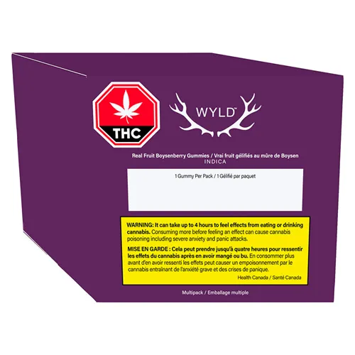 Real Fruit Boysenberry 2:1:1 CBD:THC:CBN Multipack - Wyld - Gummies