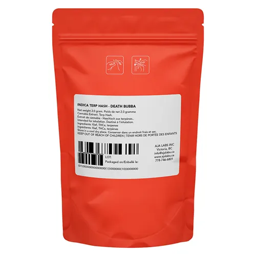 Terp Hash Indica - Death Bubba - Sizzle - Hash