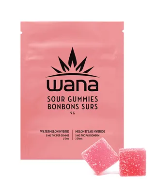 Product image of Watermelon Sour Soft Chews - Wana - Gummies