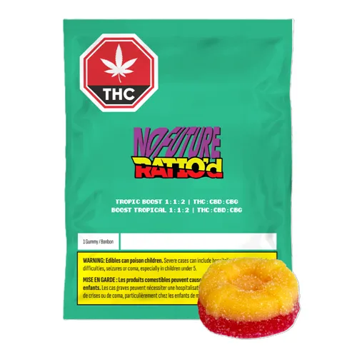 Product image of Ratio'd Tropic Boost 1:1:2 THC/CBD/CBG - No Future - Gummies