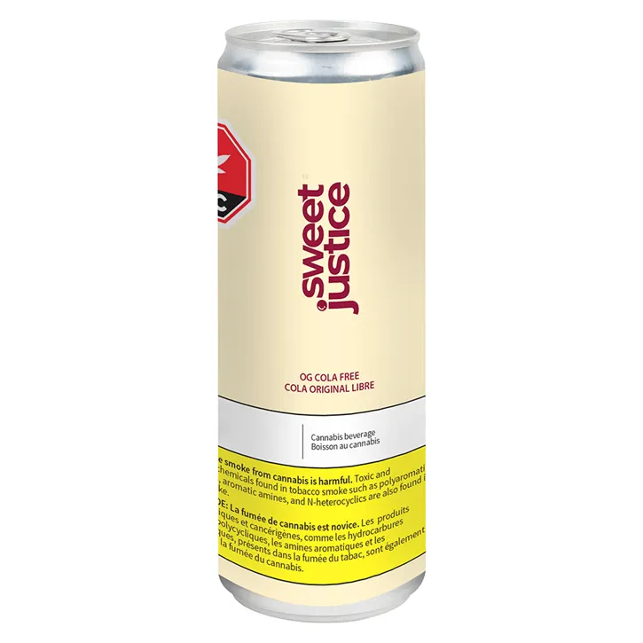 Product image of OG Cola FREE Sparkling Beverage - Sweet Justice - THC Drinks