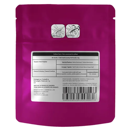 Tutti Frutti Crunchy Puff Smalls - BC Smalls - Dried Flower