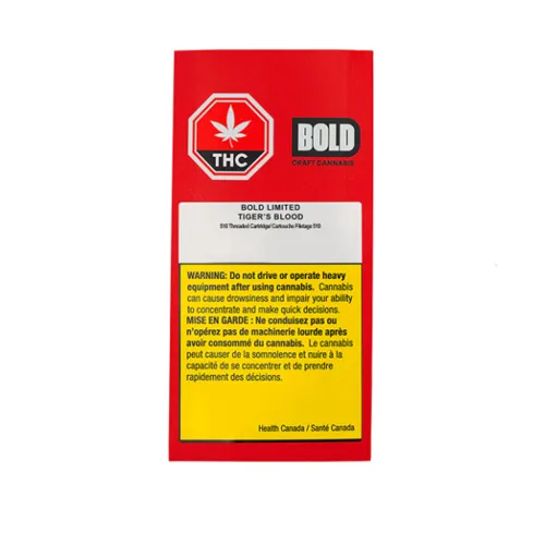 Limited Cultivar Series: Tiger's Blood - BOLD - 510 Cartridge - 1mL